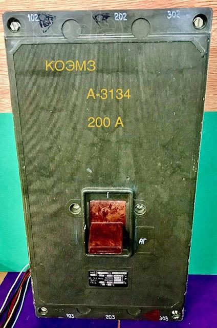 Автоматический выключатель А-3134 на 200А